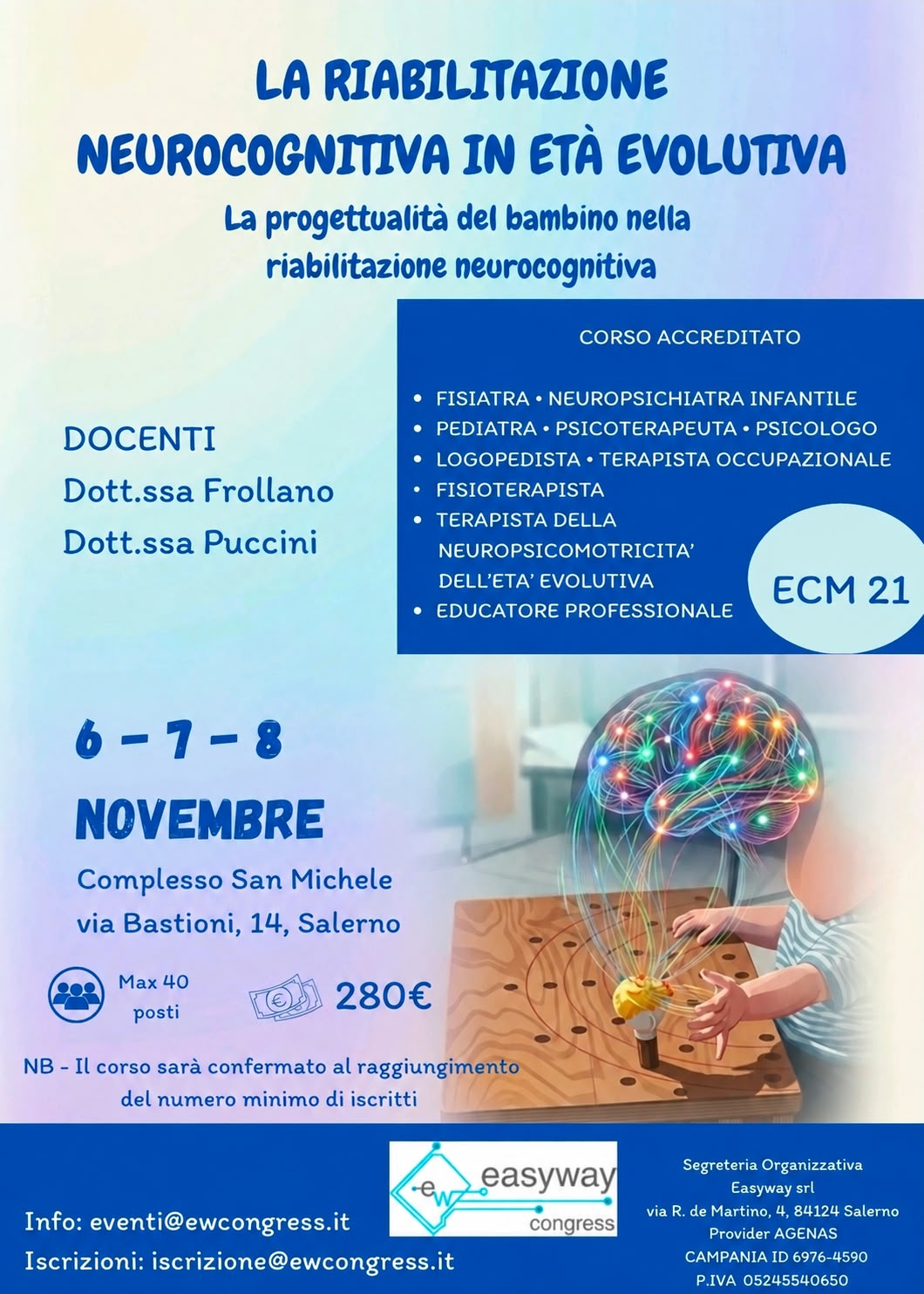 La Riabilitazione Neurocognitiva in Età Evolutiva